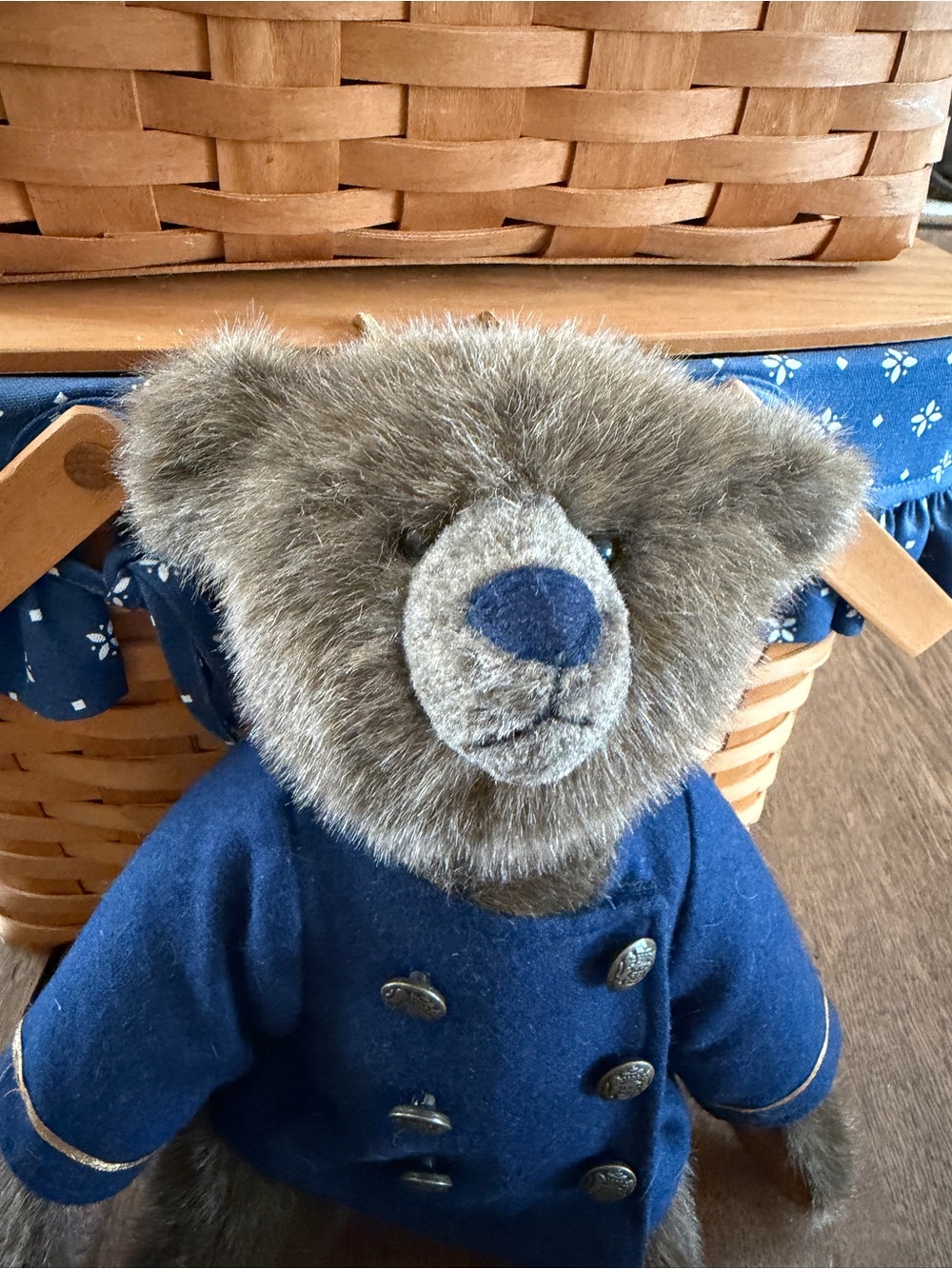 Boyds Bears Nautical Bear in Navy Double-Breasted Jacket